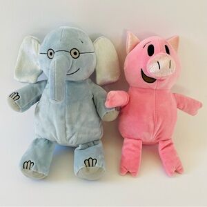 EUC Set of TWO Piggie & Gerald Elephant Famous Animals Collectibles All Ages